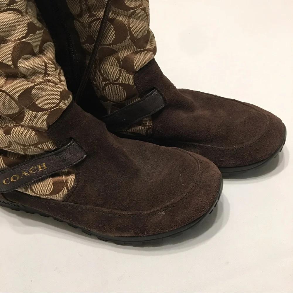 Coach Brown Juniper Boots Size 8.5B - Picture 14 of 16